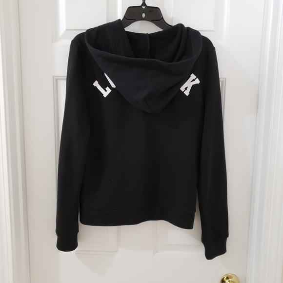 Pink Victoria Secret Black & White Sweat Hood - Picture 4 of 6